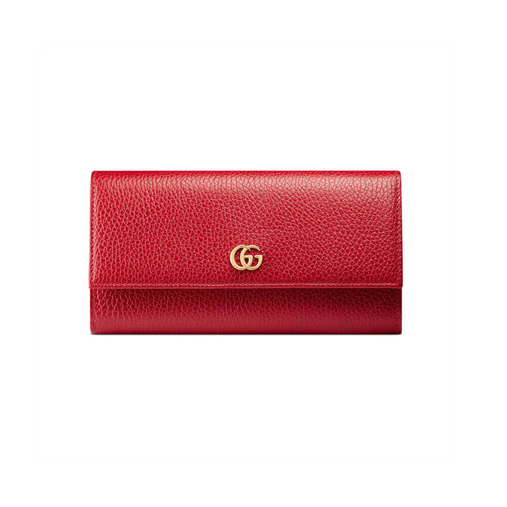 Gucci Leather Continental Wallet 456116