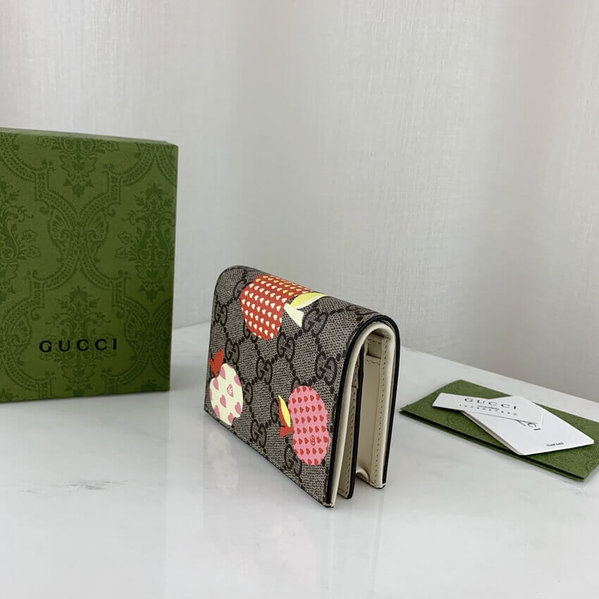 Gucci Les Pommes Card Case Wallet 663922