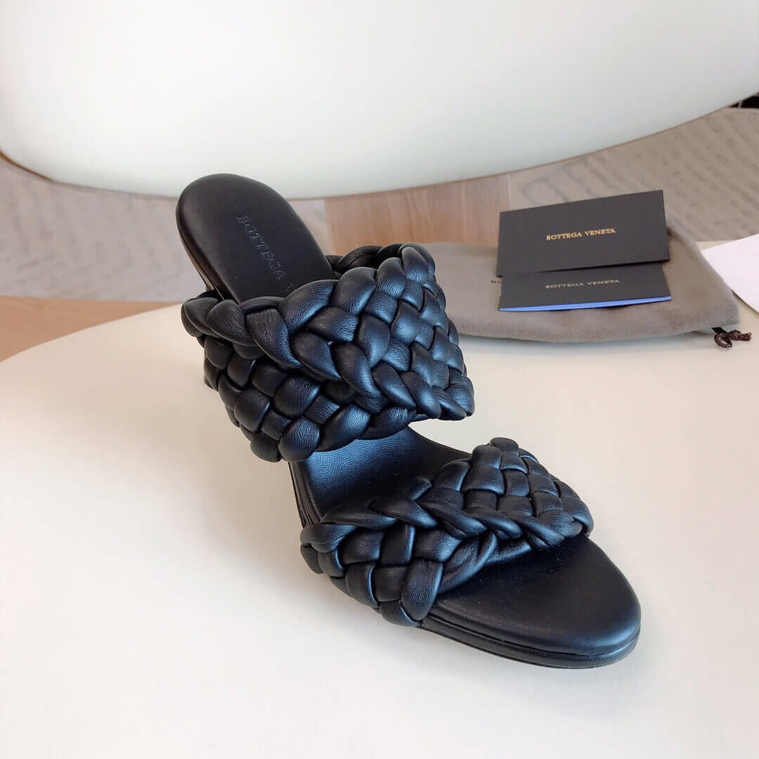 Bottega Veneta BV Curve Sandals 621213 Black