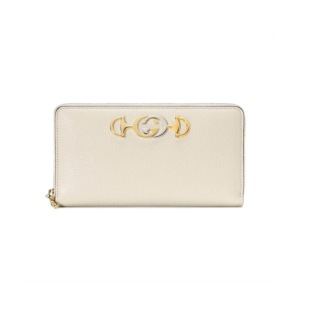 Gucci Zumi Grainy Leather Zip Around Wallet 570661