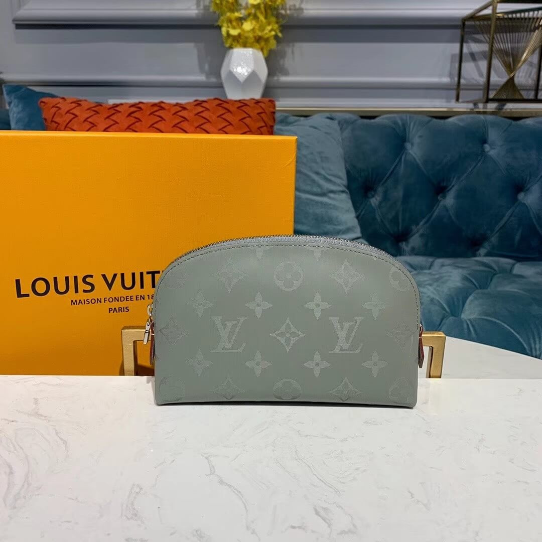 Louis Vuitton Monogram Titanium Canvas Cosmetic Pouch M60024
