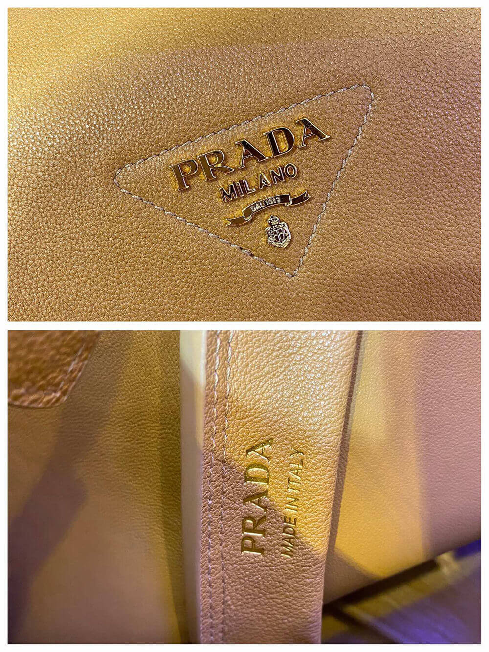Prada Deerskin Leather Tote Bag 1BC142