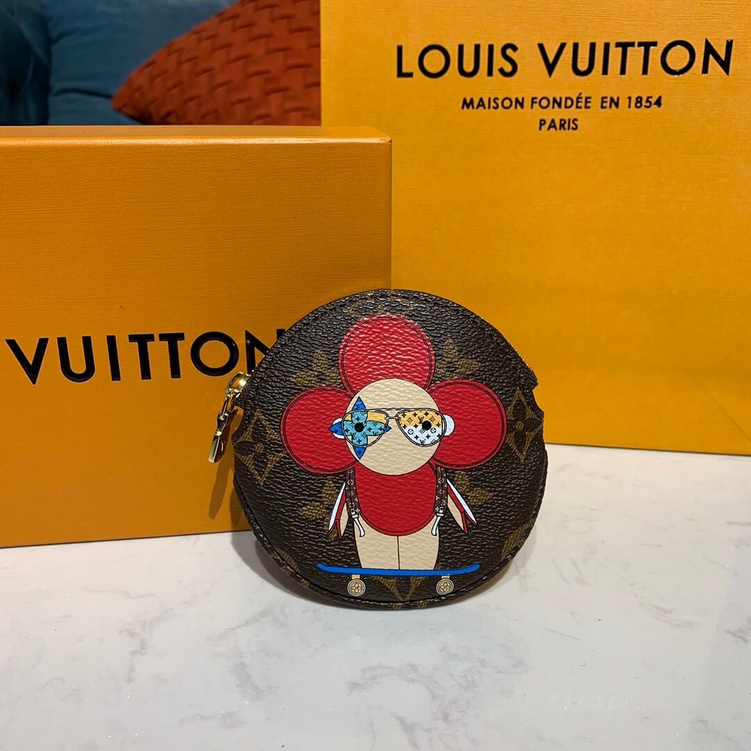 Louis Vuitton Vivienne Holiday Round Coin Purse M69057