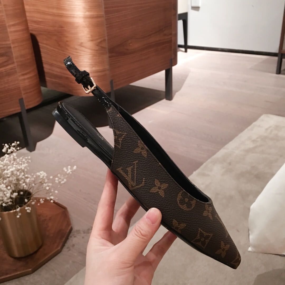 Louis Vuitton Monogram Cherie Slingback Ballerina 1A68AV