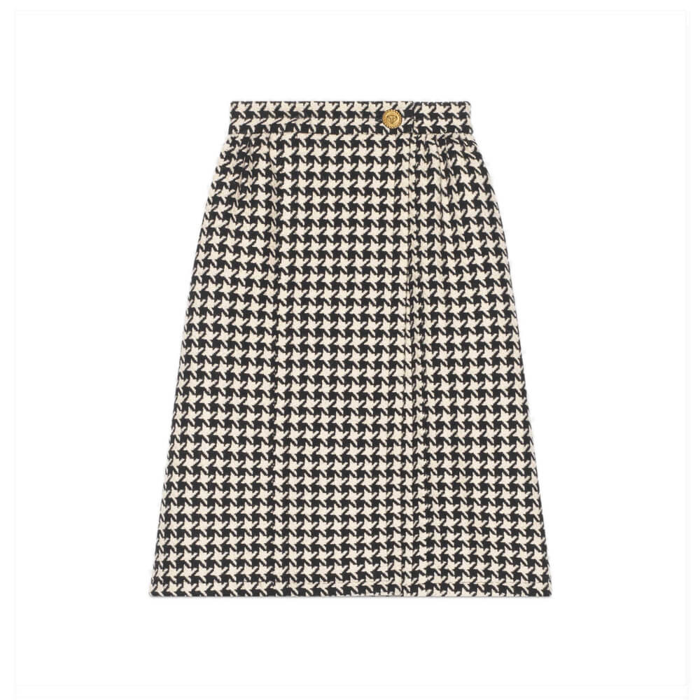 Gucci Houndstooth Skirt 582744