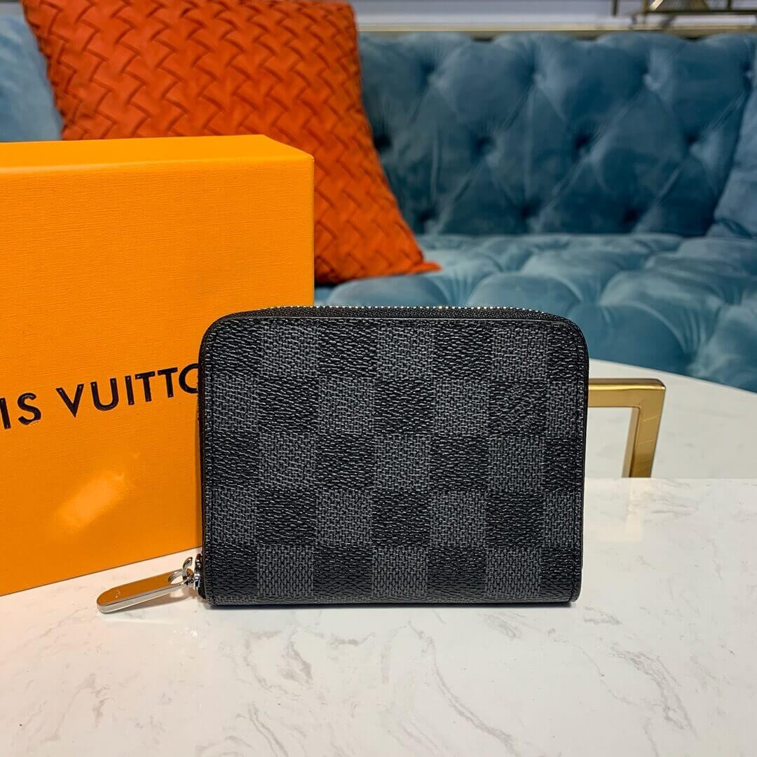 Louis Vuitton Damier Graphite Zippy Coin Purse N60067
