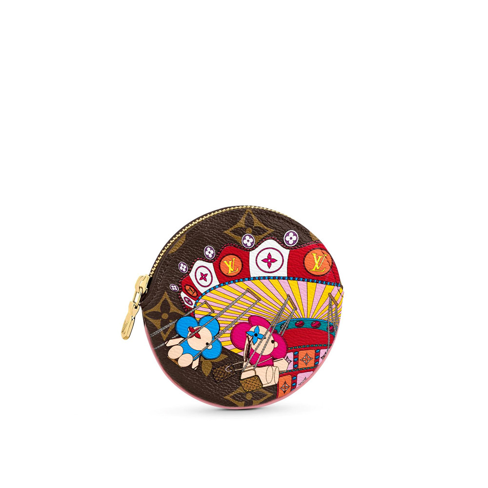 Louis Vuitton Christmas Animation 2020 Round Coin Purse M69757