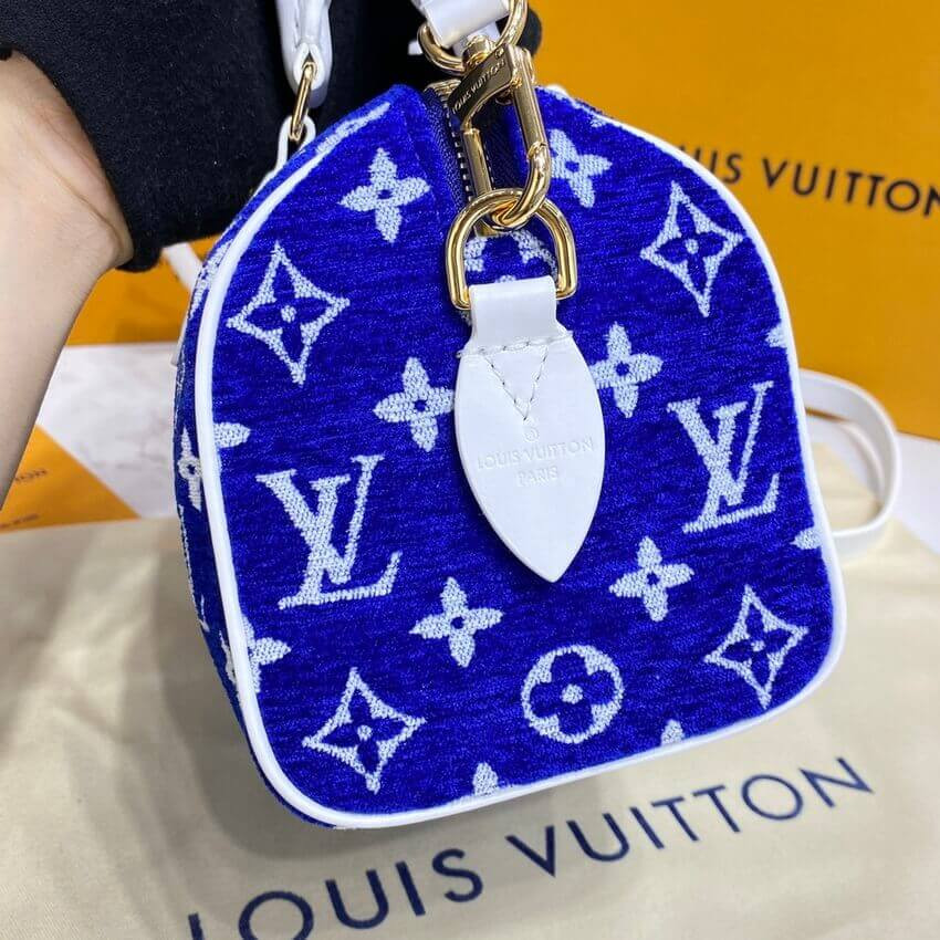Louis Vuitton Monogram Jacquard Velvet Speedy Bandouliere 20 M20751