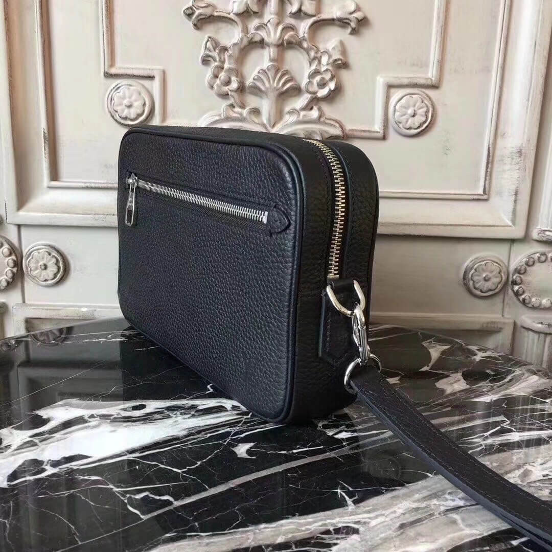 Louis Vuitton Taiga Leather Taurillon Leather Kasai Clutch M51823