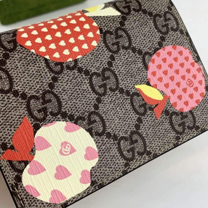 Gucci Les Pommes Card Case Wallet 663922