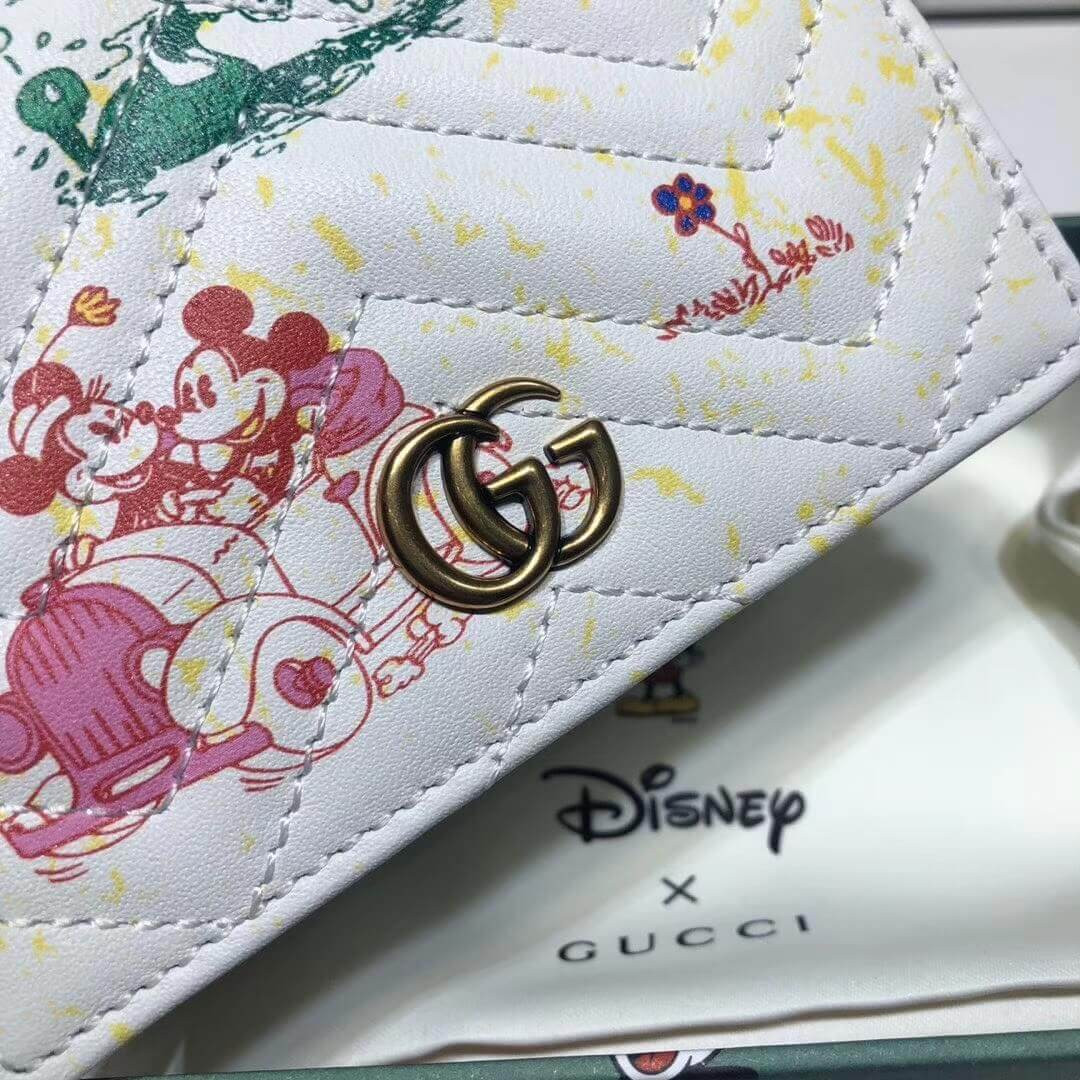 Disney x Gucci GG Marmont Card Case Wallet 616768