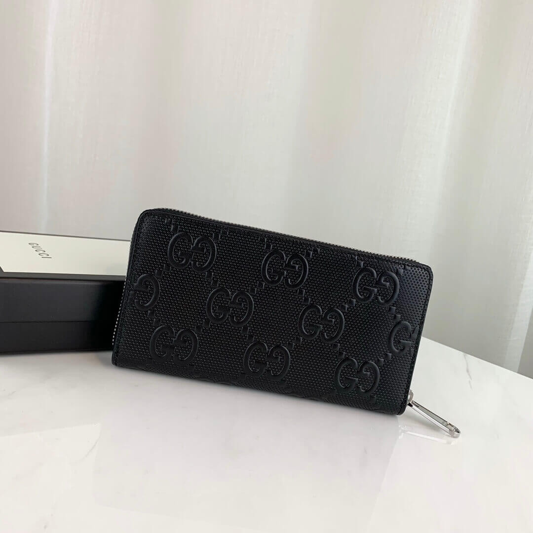 Gucci GG Embossed Zip Around Wallet 625558