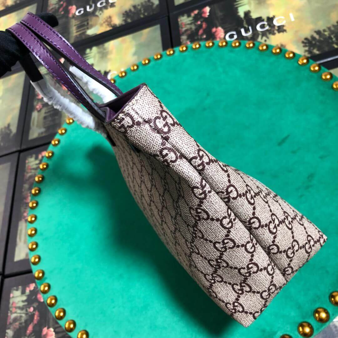 Gucci Childrens Dumbo Print Tote 410812 Purple