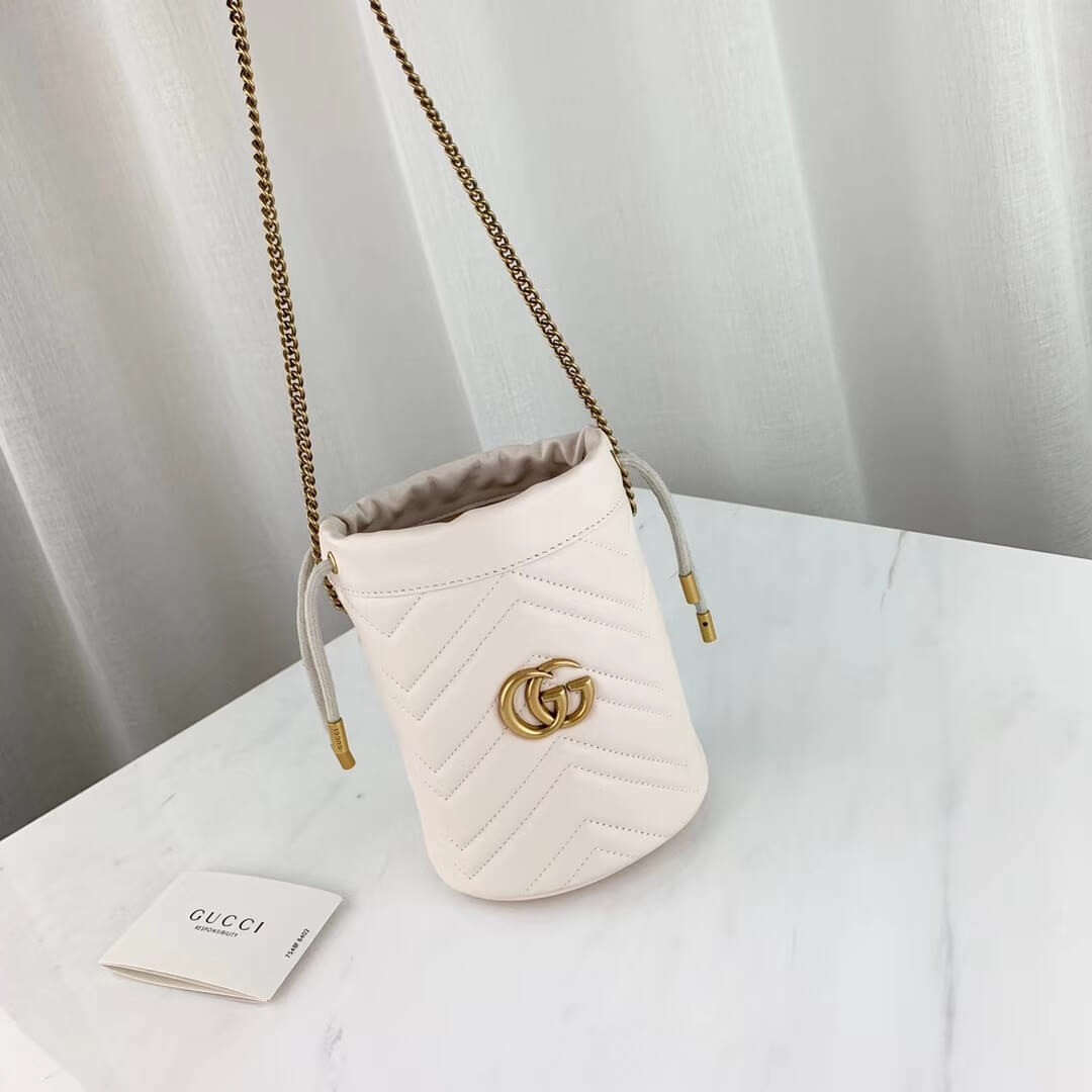 Gucci GG Marmont Matelassé Mini Bucket Bag 575163