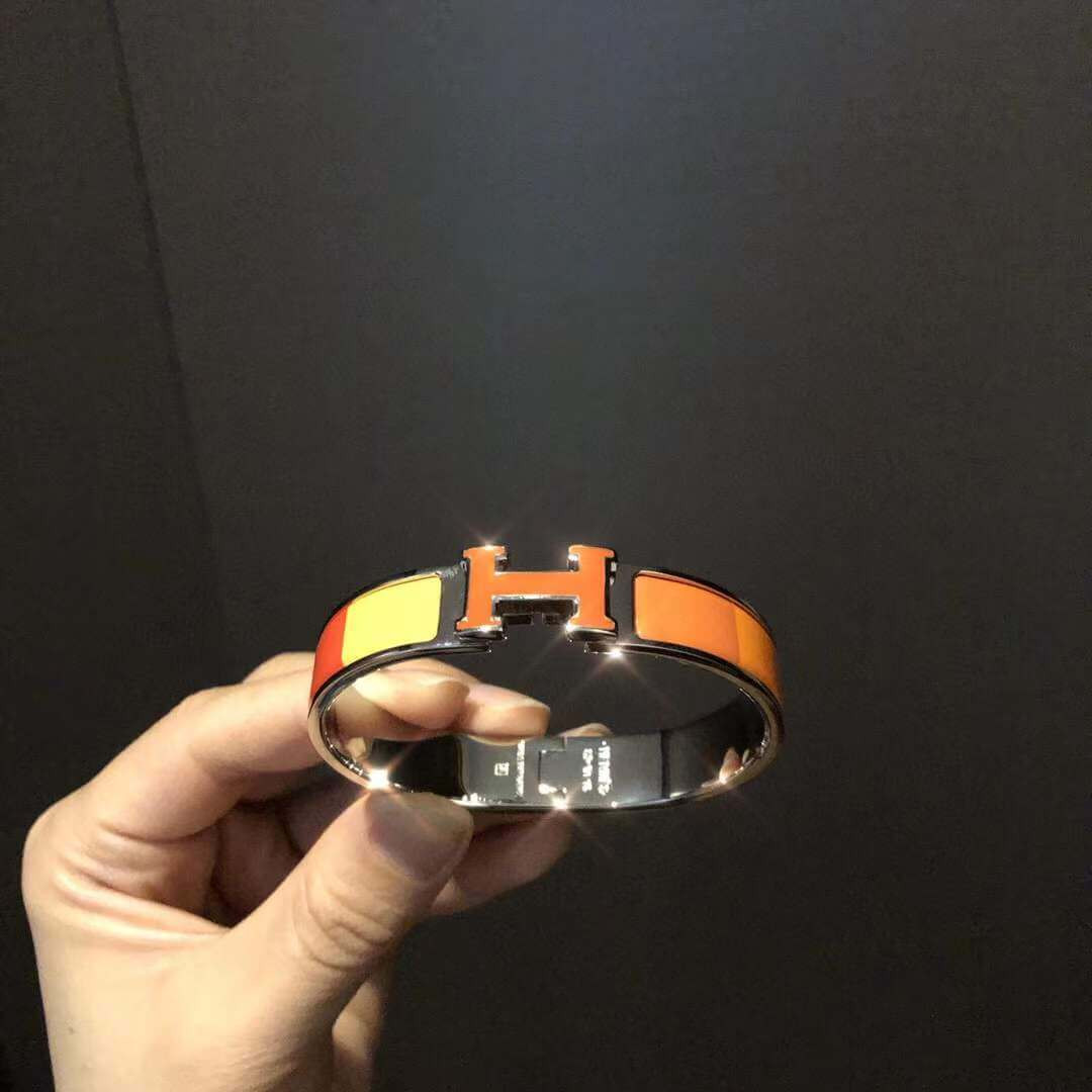 Hermes Narrow Rainbow Clic Clac H Bracelet