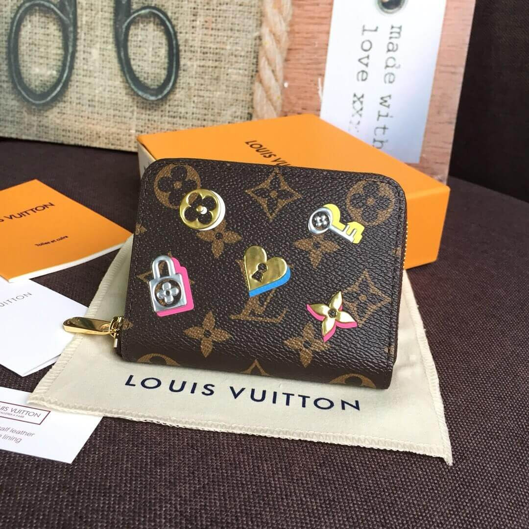 Louis Vuitton Monogram Canvas Love Lock Zippy Coin Purse M64118