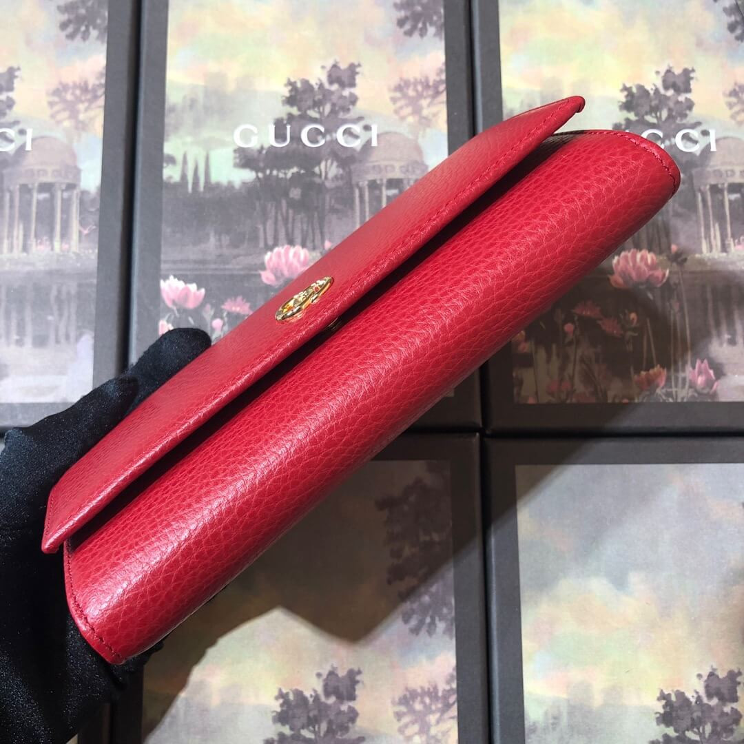 Gucci Leather Continental Wallet 456116