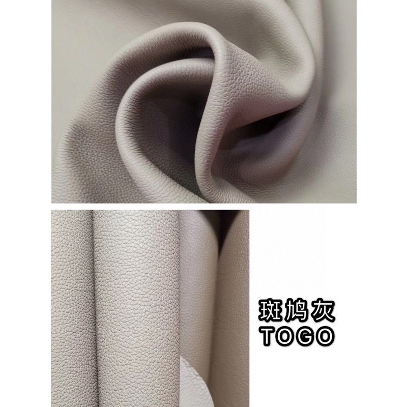 Hermes makes exclusive leather Togo calfskin: gray line