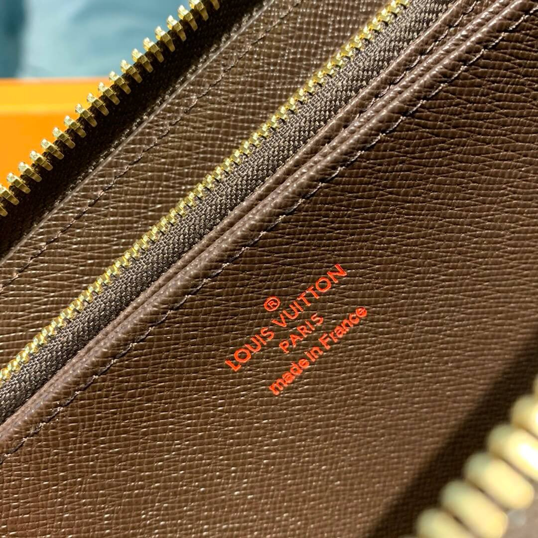 Louis Vuitton Damier Ebene Canvas Zippy Wallet N41661