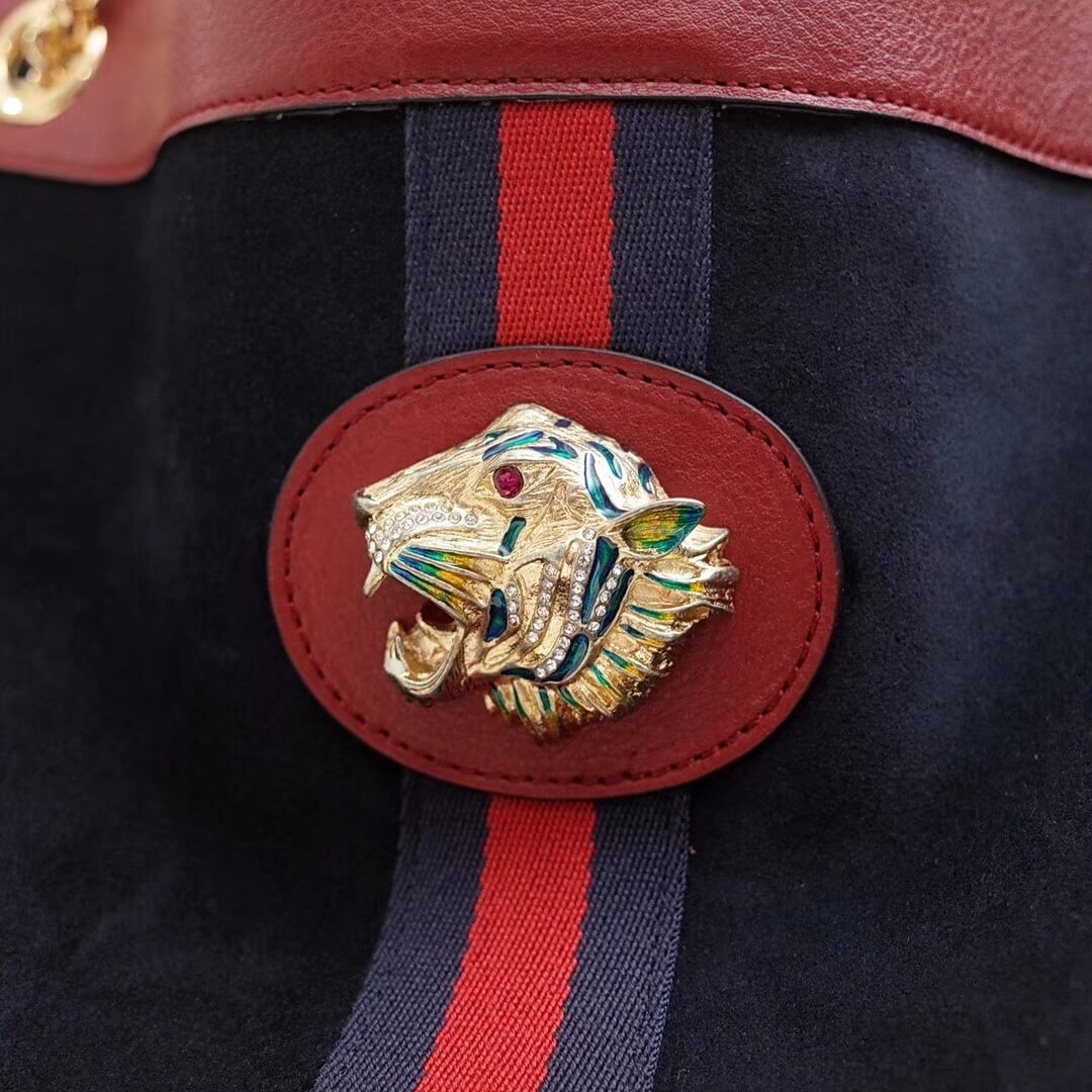 Gucci Suede Rajah Large Tote 537219