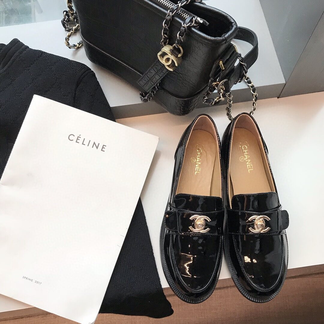 Chanel CC Turnlock Loafers And Patent Leather Loafers G429295
