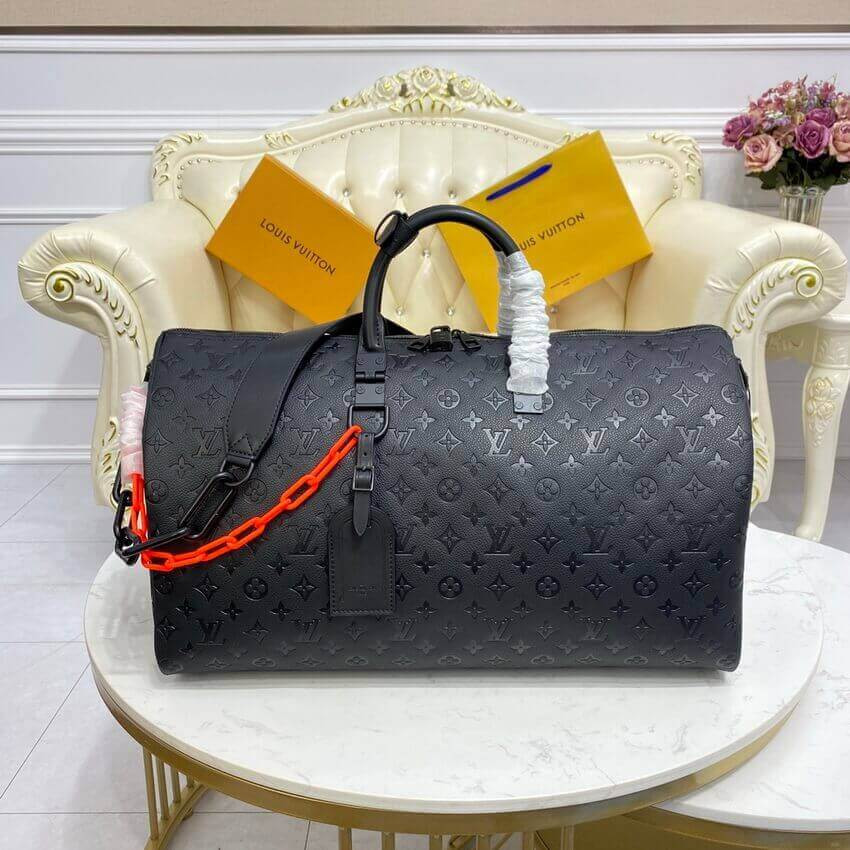 Louis Vuitton Monogram Leather Keepall Bandoulière 50 M44471