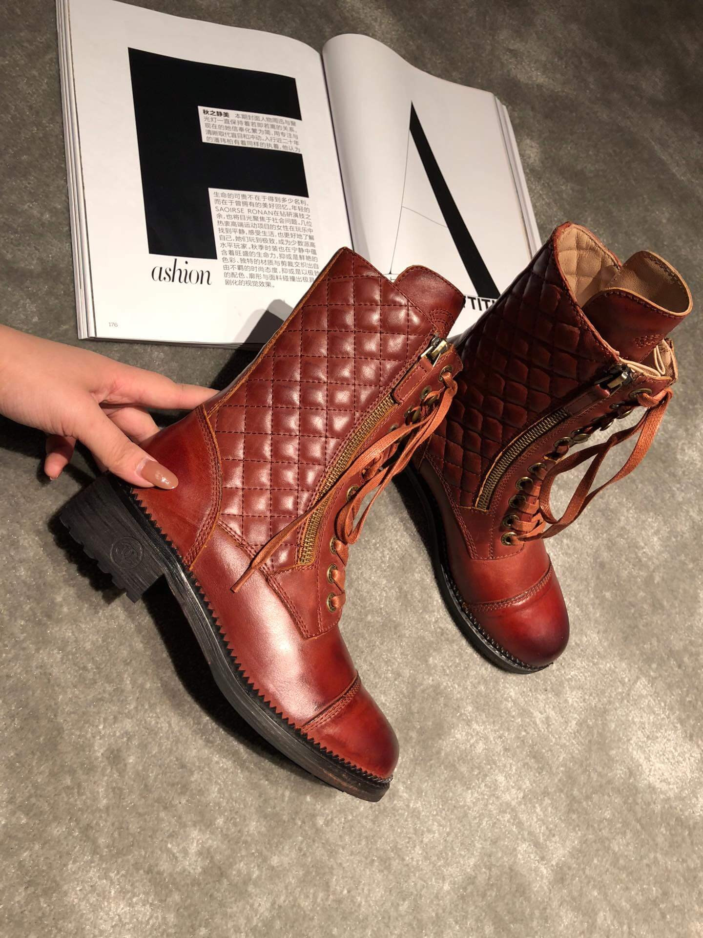 Chanel Frye Harness Boot C1120B