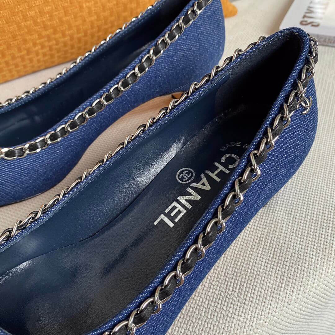 Chanel Denim Pumps G35384