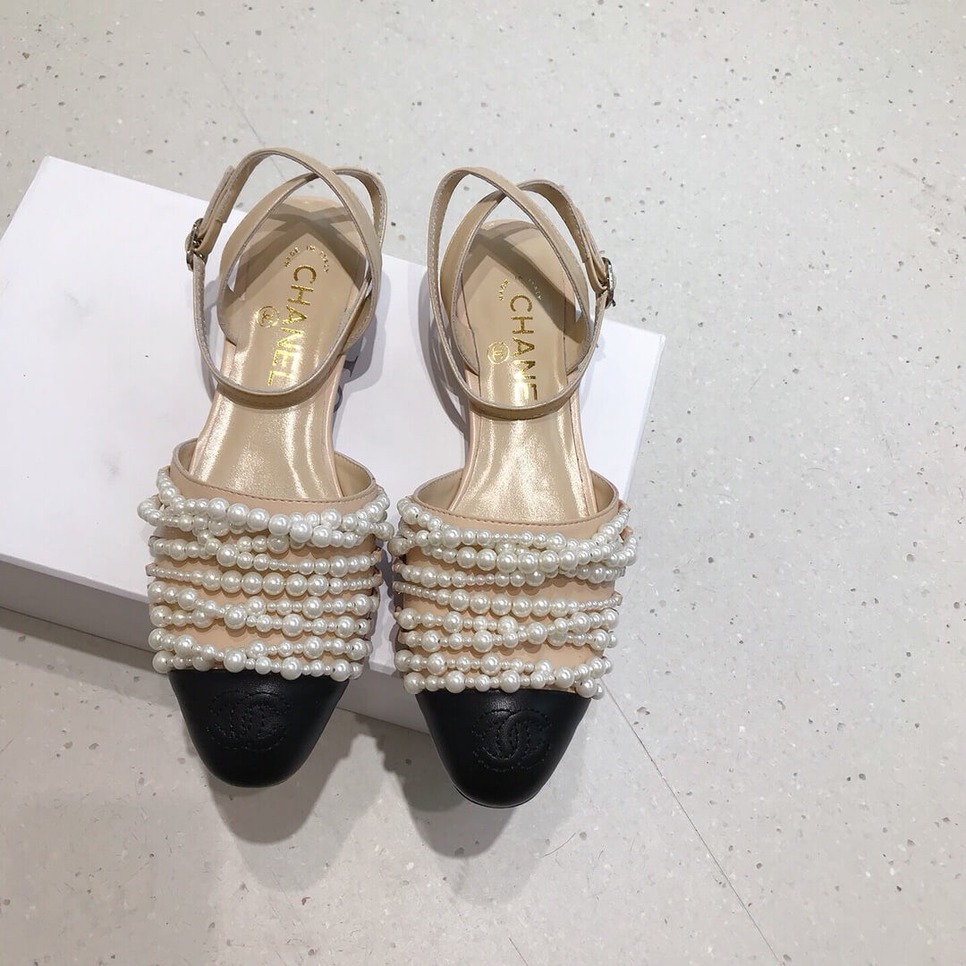 Chanel Pearl Sandals G23578