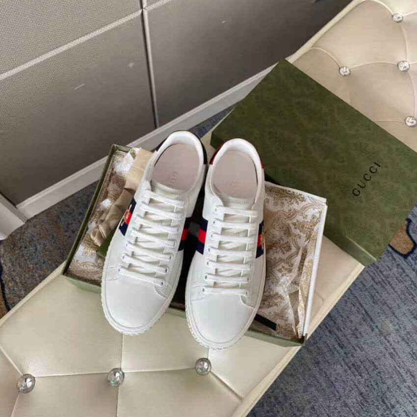 Gucci Ace Sneaker With Crystals 505995
