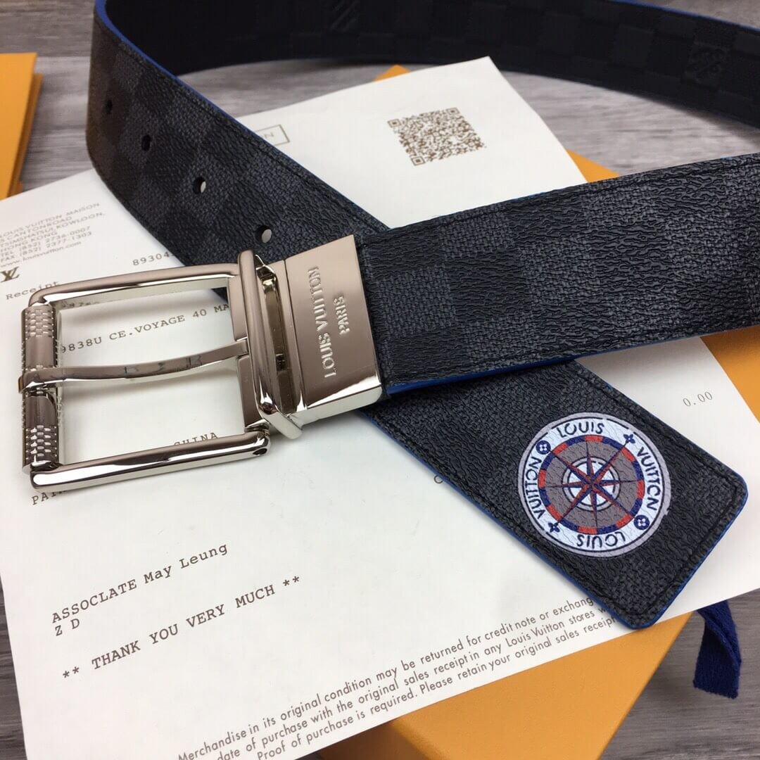 Louis Vuitton Damier Print 40mm Reversible Belt M0214T
