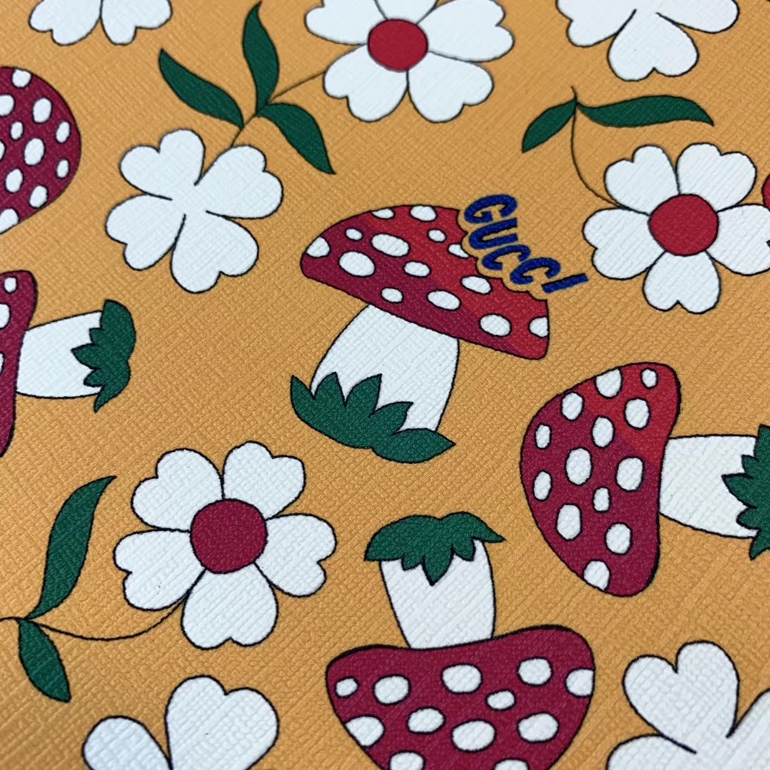 Gucci Childrens Flower Mushroom-Print Tote 410812