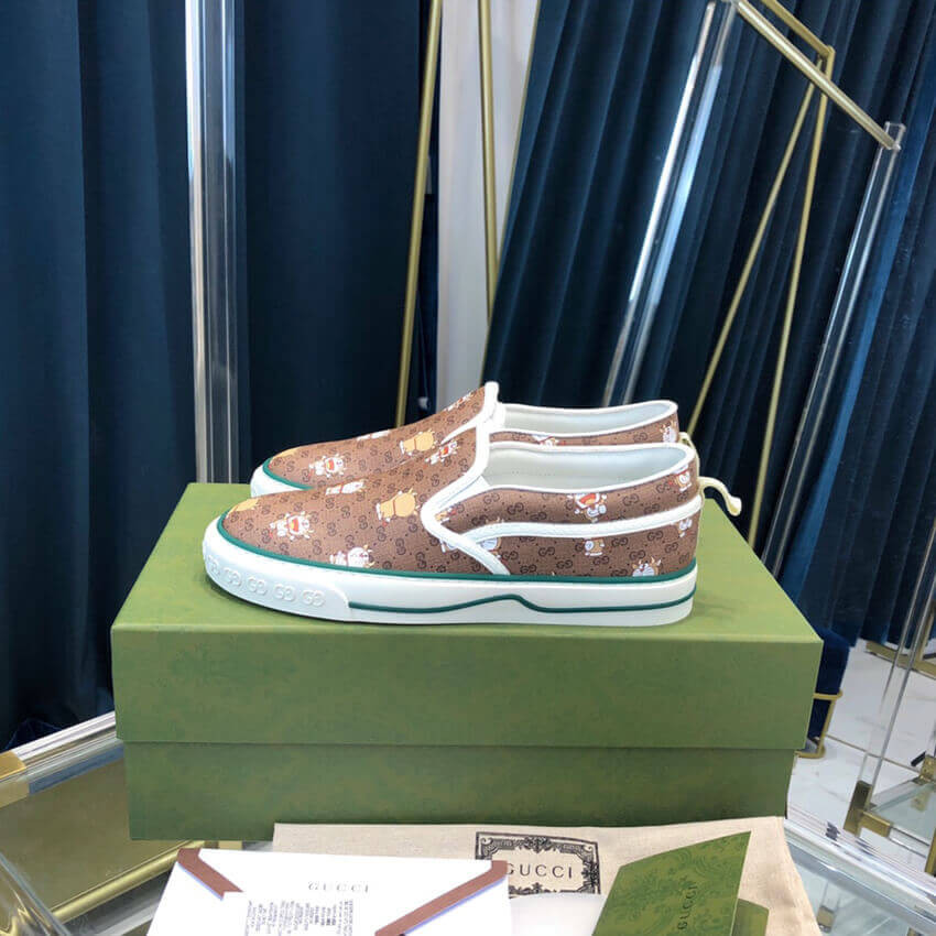 Doraemon x Gucci Tennis 1977 Slip-On Sneaker
