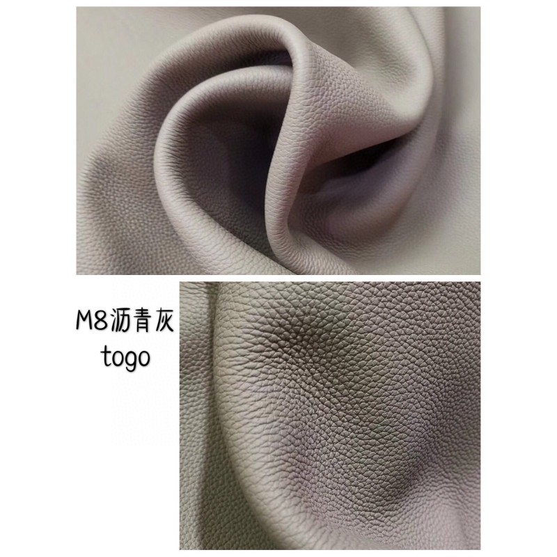 Hermes makes exclusive leather Togo calfskin: gray line