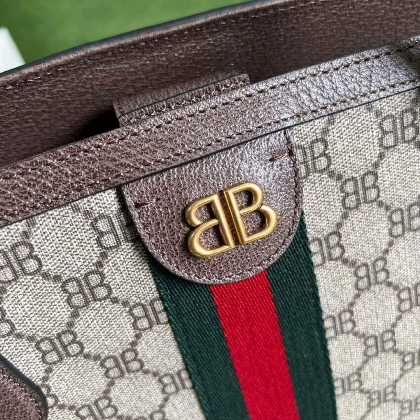 Balenciaga x Gucci Hacker Large Tote Bag 680127 Beige
