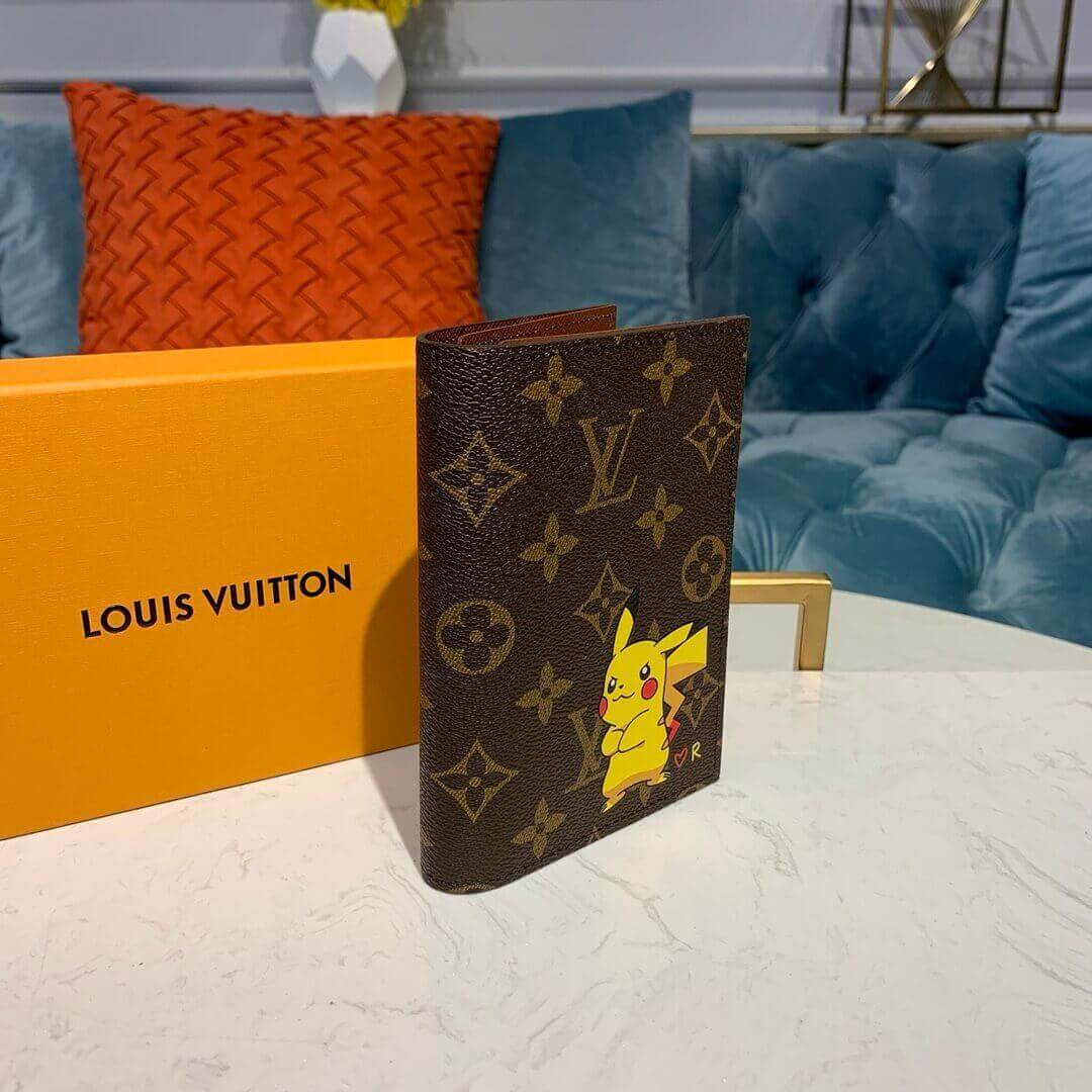 Louis Vuitton Monogram Pikachu Print Passport Cover M64502