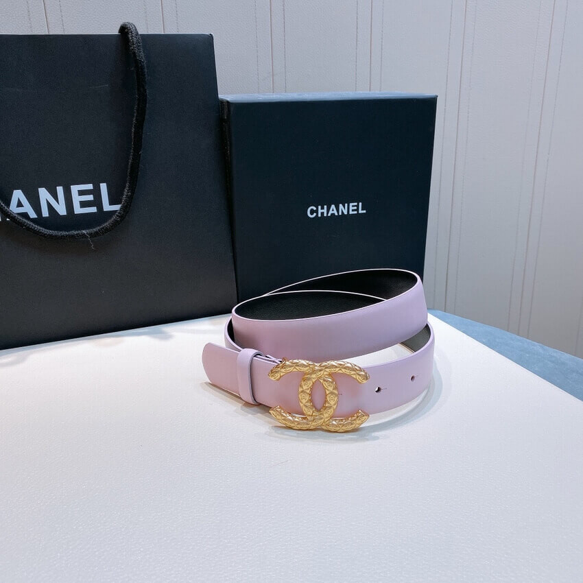 Chanel Calfskin CC Logo 3.0cm Belt 34167