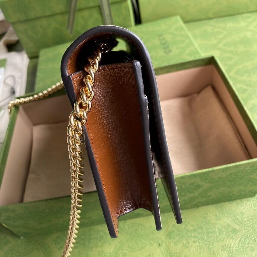 Gucci Valentines Day Chain Card Case Wallet 648948