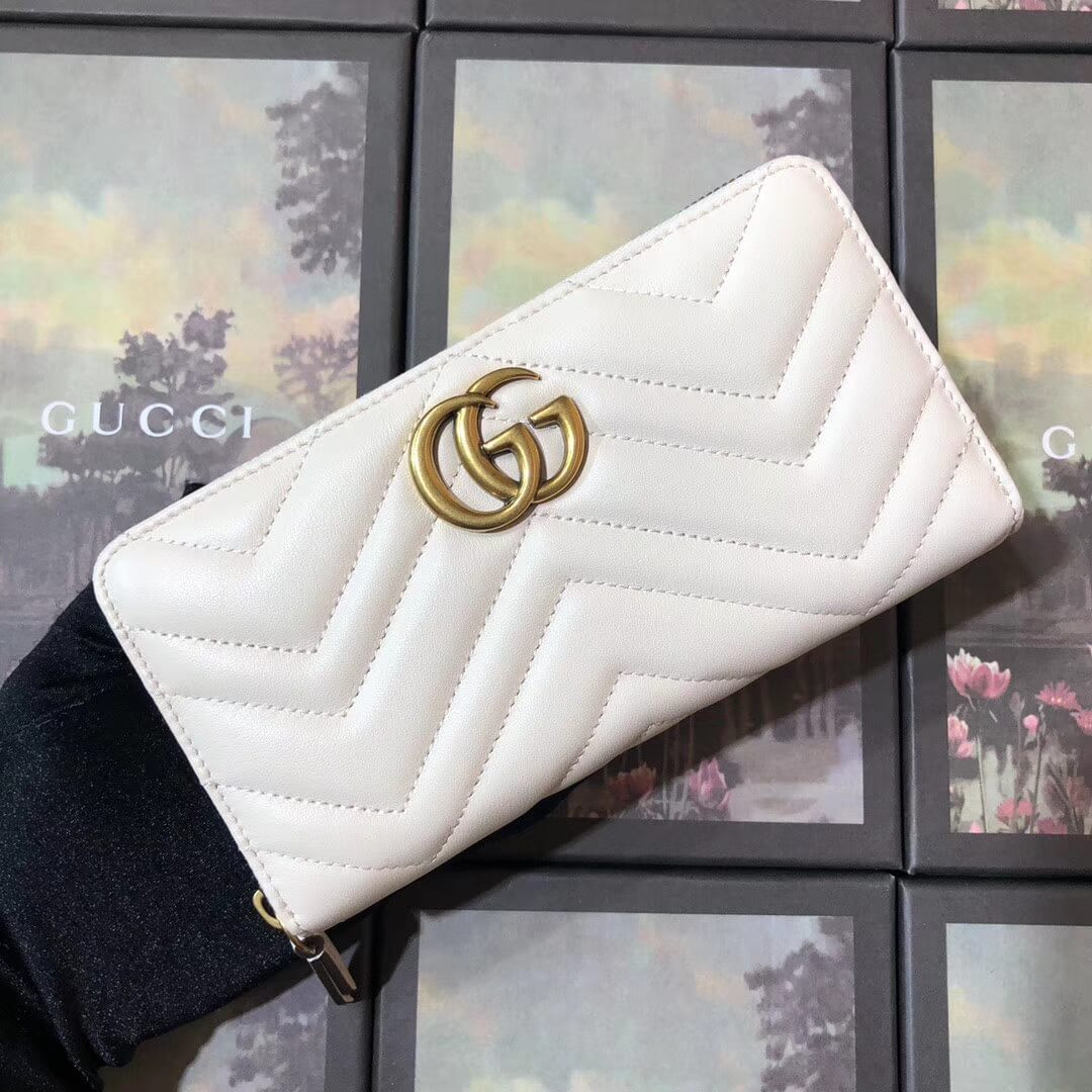 Gucci GG Marmont Zip Around Wallet 443123