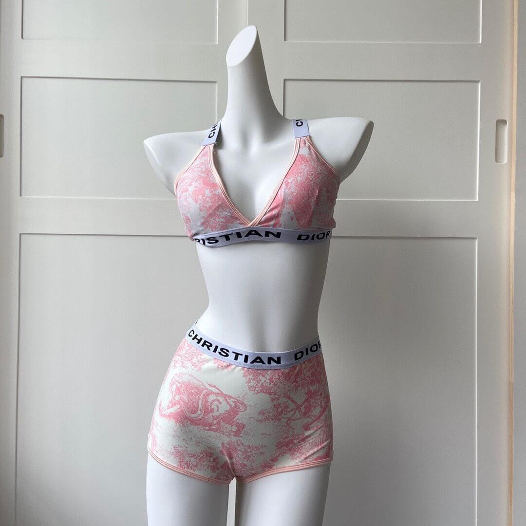 Christian Dior Toile de Jouy Two Piece Swimsuit 259469