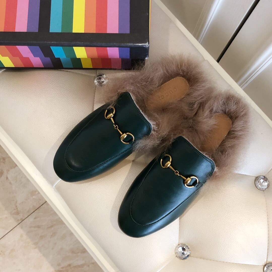 Gucci Princetown Leather Slipper 397749