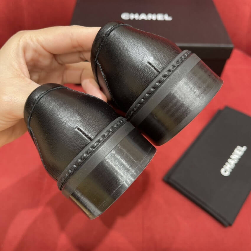 Chanel Black Lambskin Loafer G36646