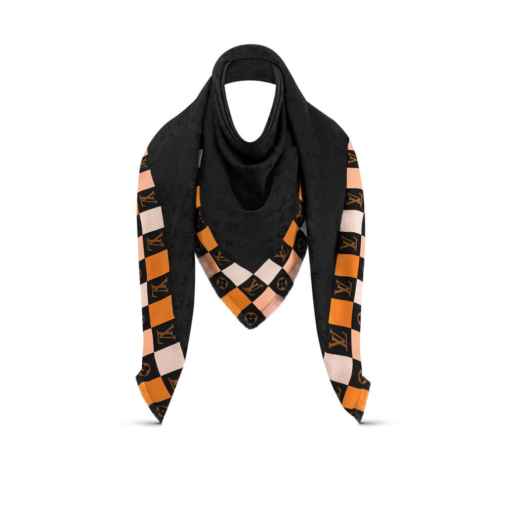 Louis Vuitton Monogram Check Shawl M68644 M68645