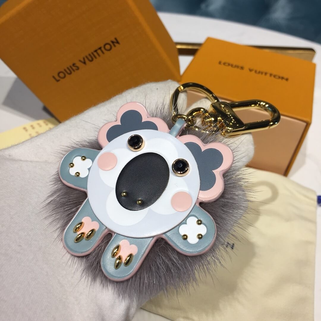 Louis Vuitton Wild Fur Koala Bag Charm And Key Holder M64258