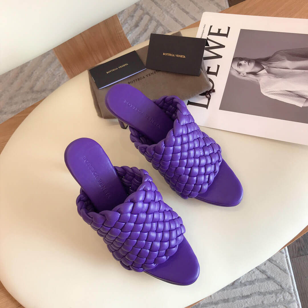 Bottega Veneta BV Curve Sandals 621340 Purple