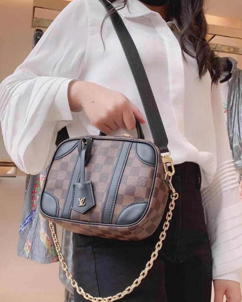 Louis Vuitton Damier Azur Valisette Souple BB N50063