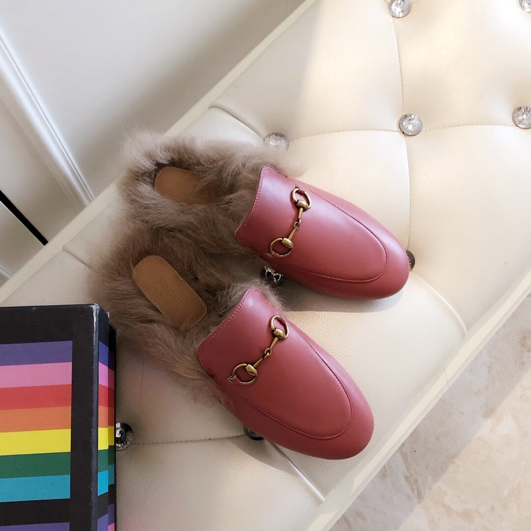 Gucci Princetown Leather Slipper 397749