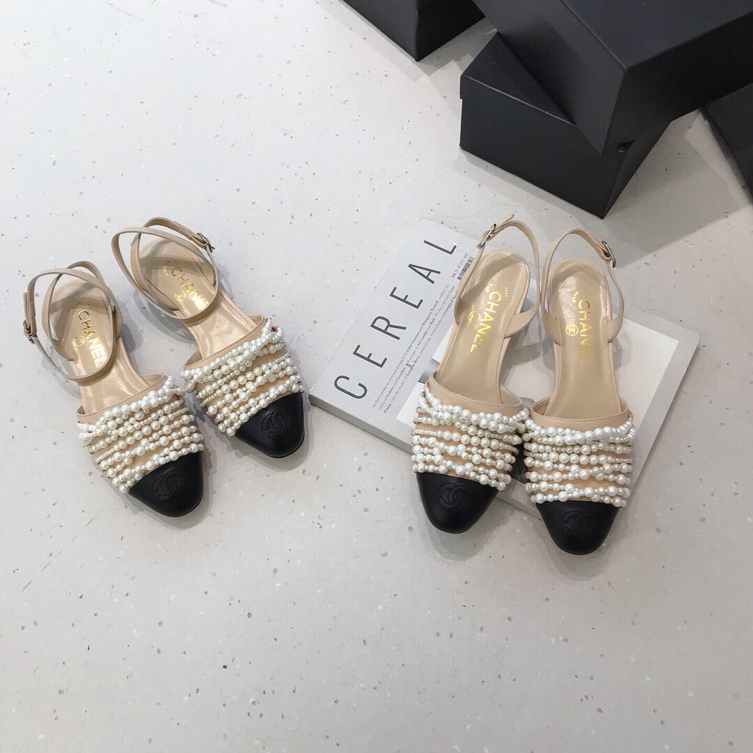 Chanel Pearl Sandals G23578