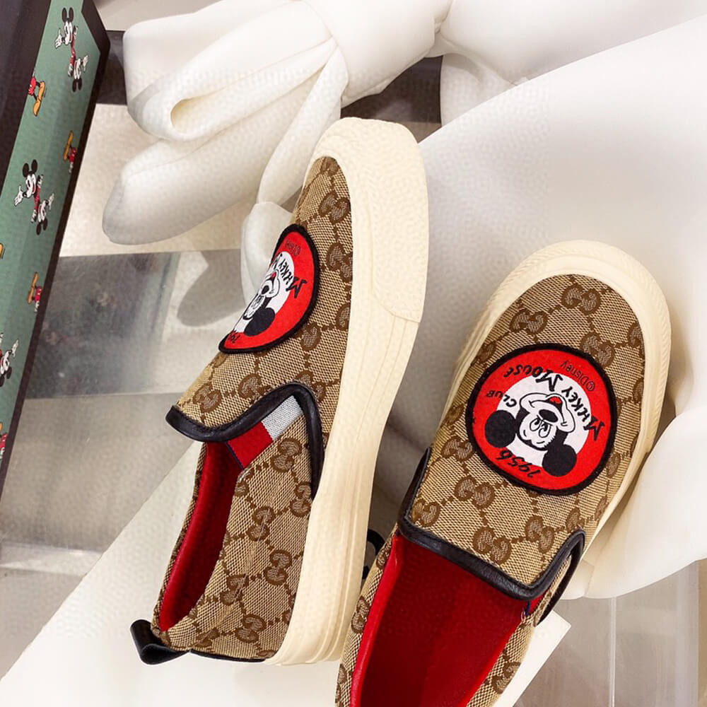 Gucci GG Disney x Gucci Loafer 875605 Black / Red