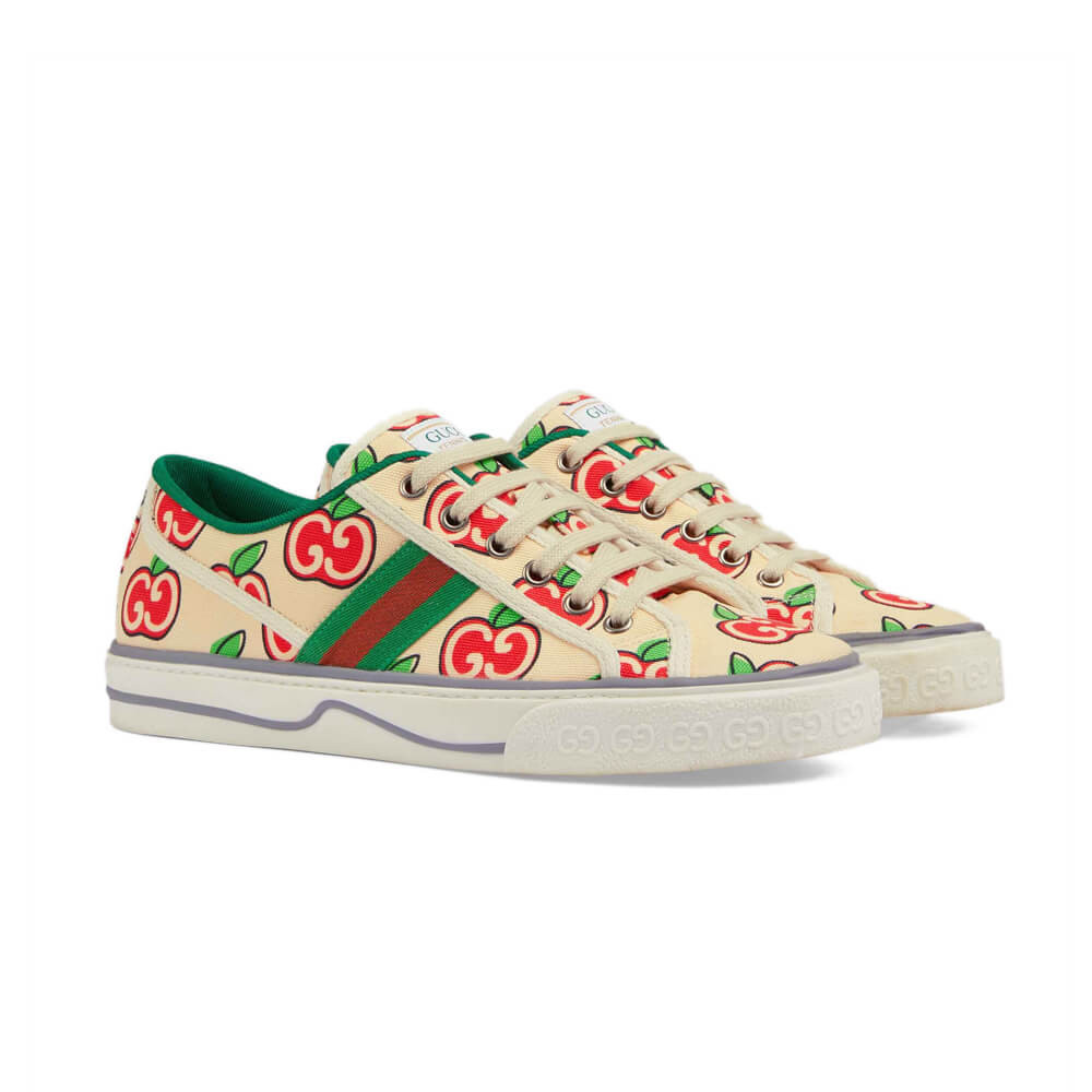 Gucci GG Apple Print Tennis 1977 Sneaker 606110